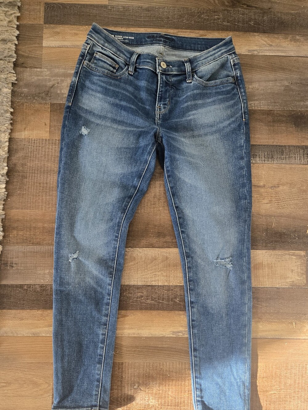 Women's Arizona Low-Rise Blue Skinny Jeans